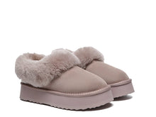 Load image into Gallery viewer, SALE. Fluffy Collar Platform Slippers. FREE Worldwide Shipping.