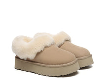 Load image into Gallery viewer, SALE. Fluffy Collar Platform Slippers. FREE Worldwide Shipping.