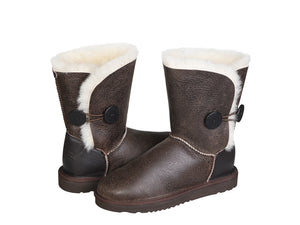 NAPPA BUTTON SHORT boots. Made in Australia. FREE Worldwide Shipping.